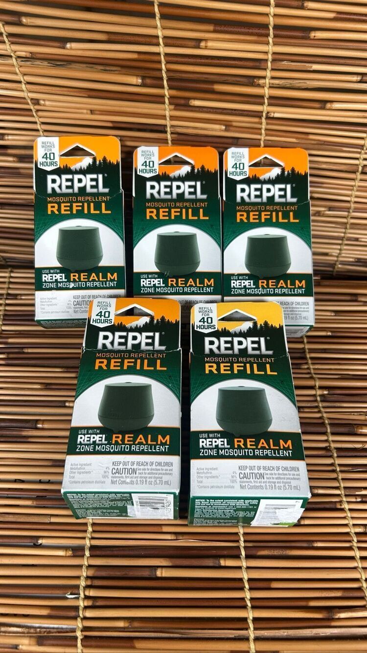 Repel Mosquito Repellant Realm Refills Lot of 5 NEW